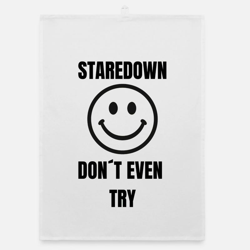 Staredown Smile– Don't Even Try Organic dish towel