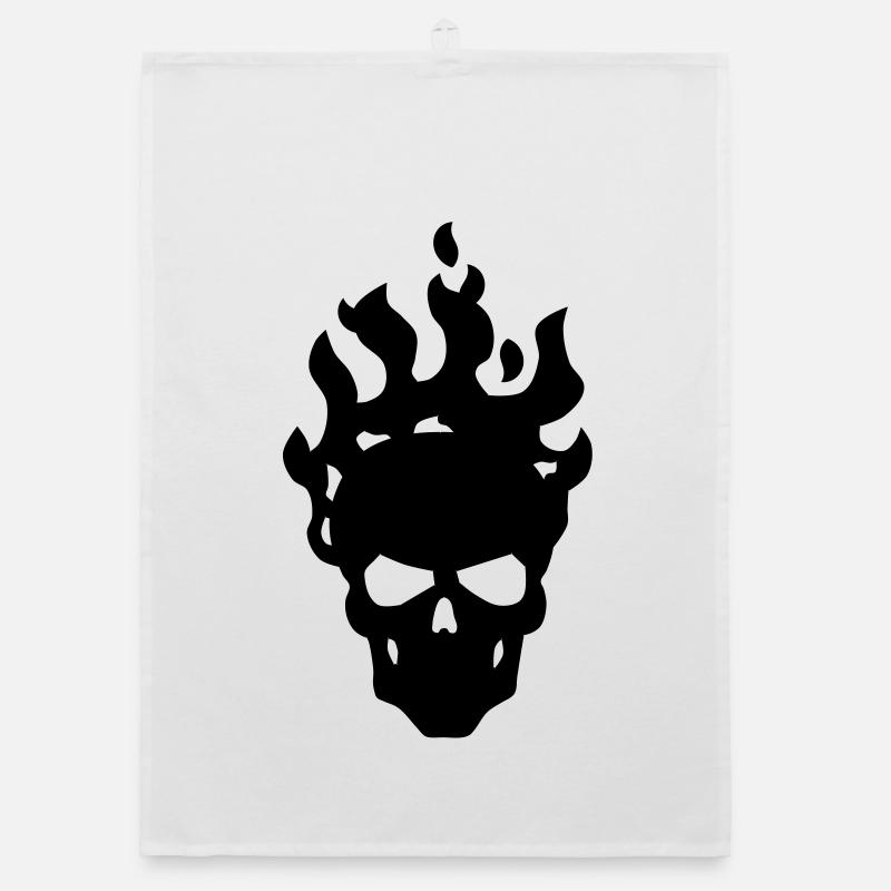 skull Organic dish towel