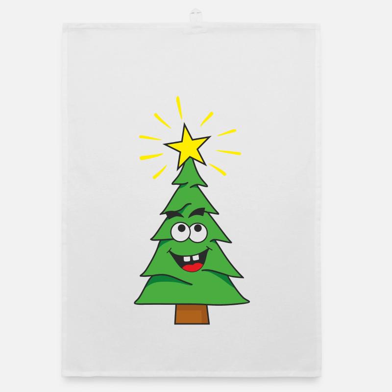 Christmas tree Organic dish towel