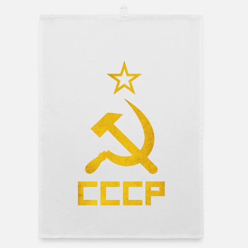 Hammer and Sickle Organic dish towel