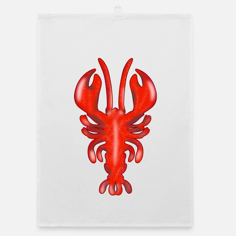 SEAFOOD LOBSTERS Organic dish towel