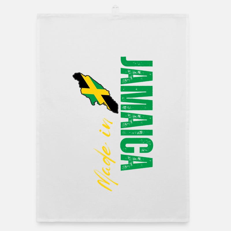 Fabriqué en Jamaïque, design vertical Torchon bio