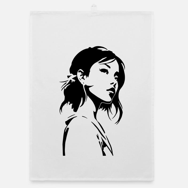 Aschgraue Gnade Organic Geschirrtuch