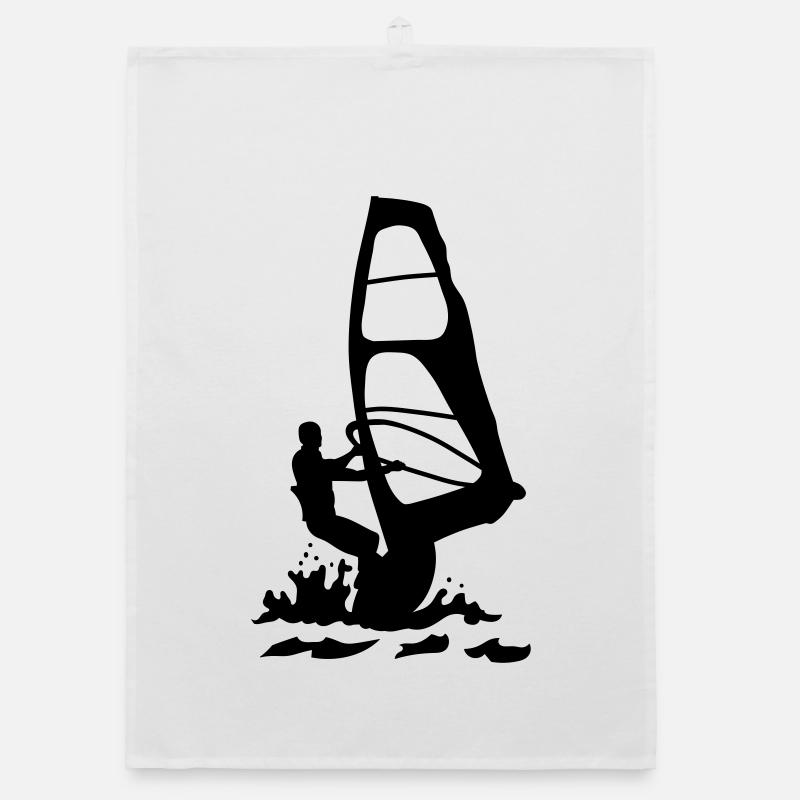 Windsurfing Organic Geschirrtuch