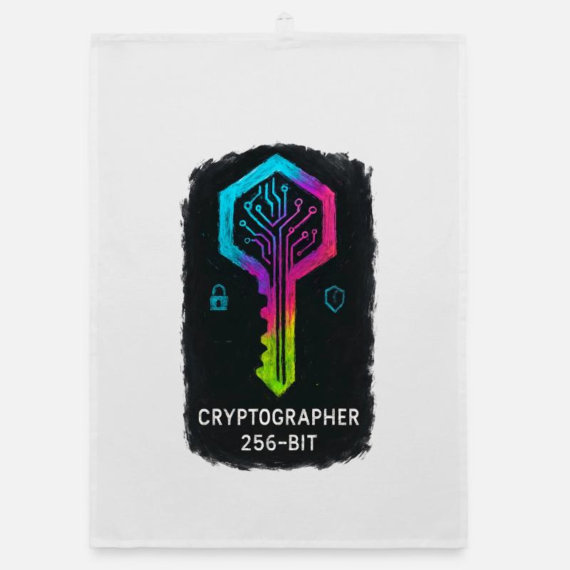 256-bit Cybersecurity Cryptographer Organic dish towel