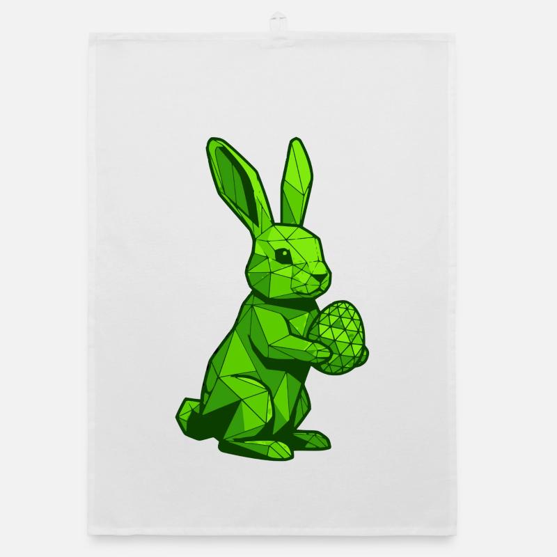 Bunny - Le lapin de Pâques apporte les œufs Torchon bio