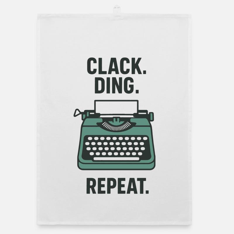 Klack Ding Repeat | Machine à écrire Torchon bio