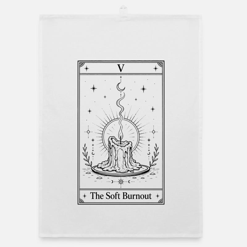 Burnout doux | Carte de tarot Torchon bio