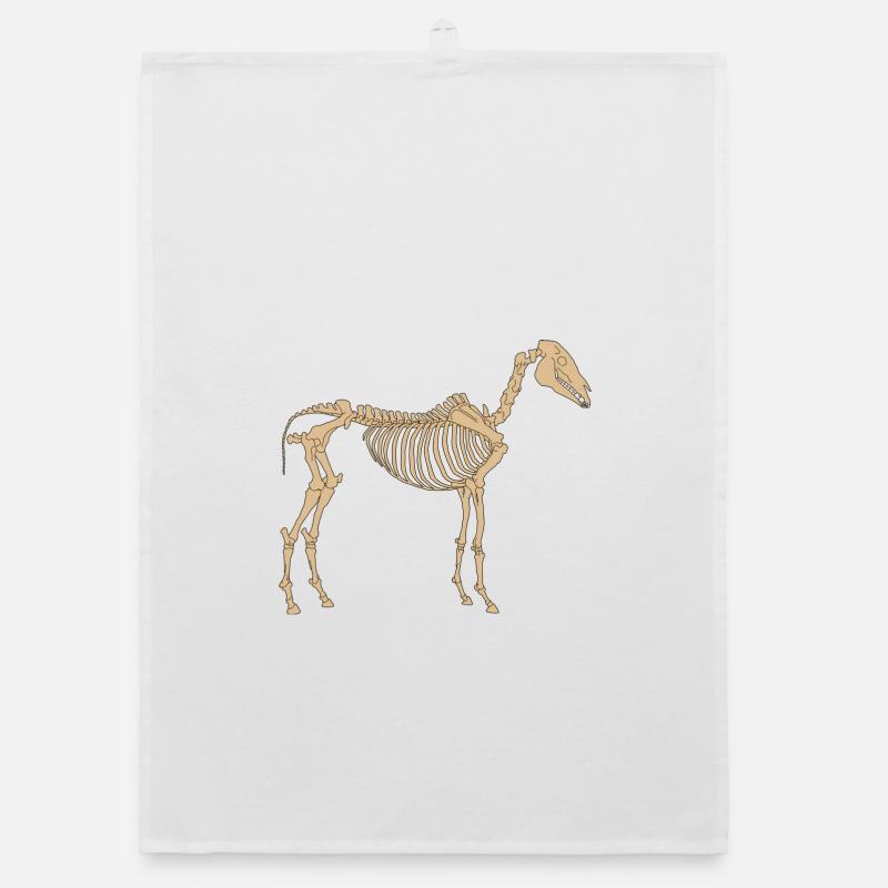 Cheval Squelette Paléolithique Torchon bio