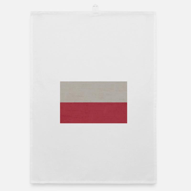 Polish flag Organic dish towel