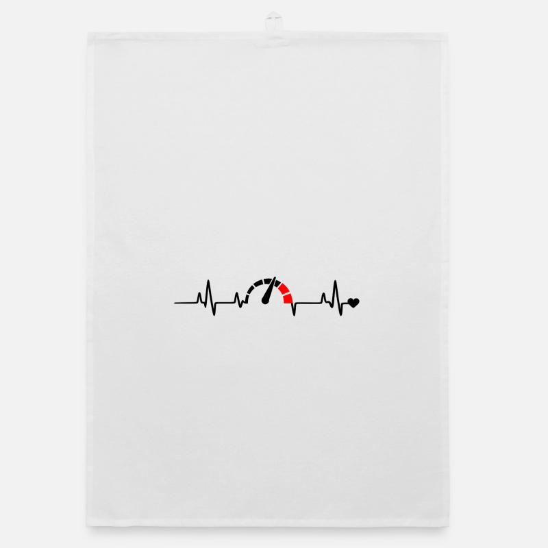 Roter Segmentbogen Logo Muster Organic Geschirrtuch