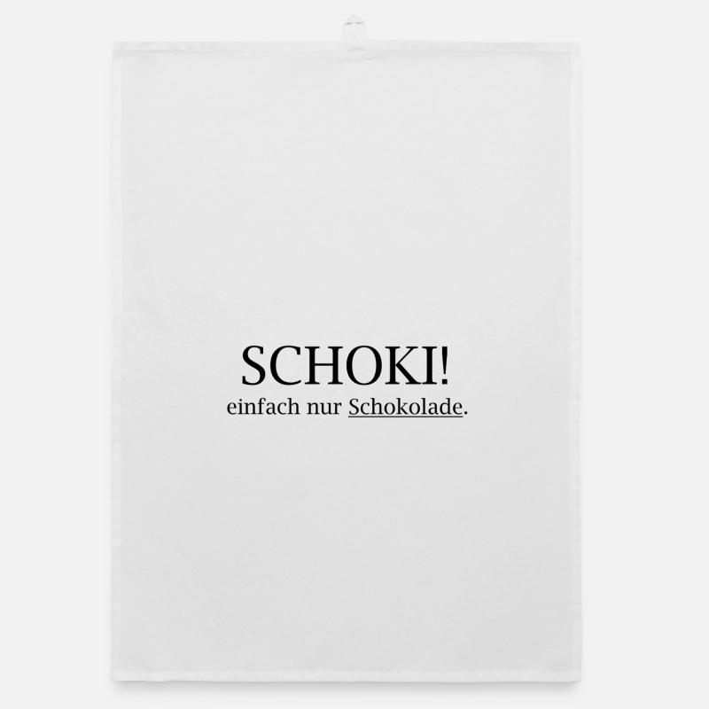 CHOCOLAT ! Juste du chocolat Torchon bio