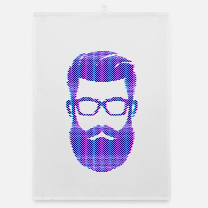 Bartträger Männlichkeit Schnurrbart Bart Organic Geschirrtuch