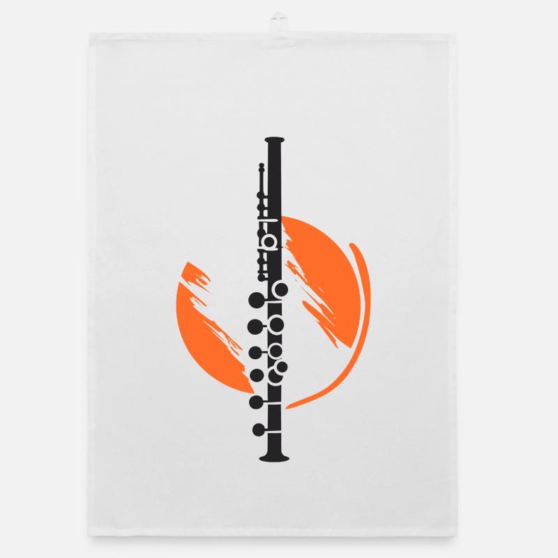 Dessin de flûte traversière Torchon bio