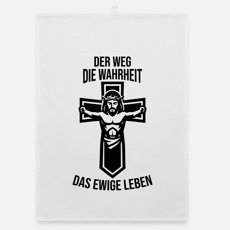 Jésus Voie Vérité Vie Éternelle Torchon bio