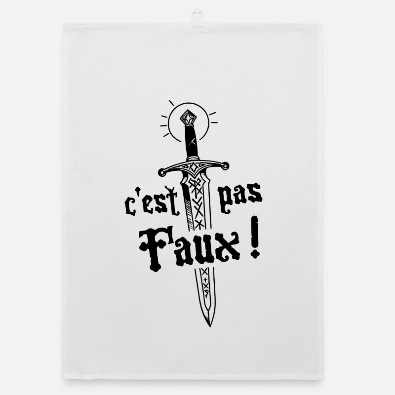 It's not wrong! Legend of Camelot Organic dish towel