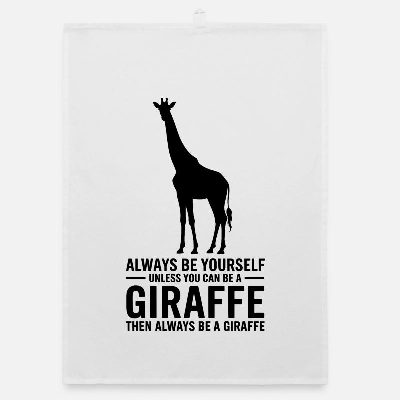 Giraffe Sayings Giraffe Funny Giraffe Gift Organic dish towel