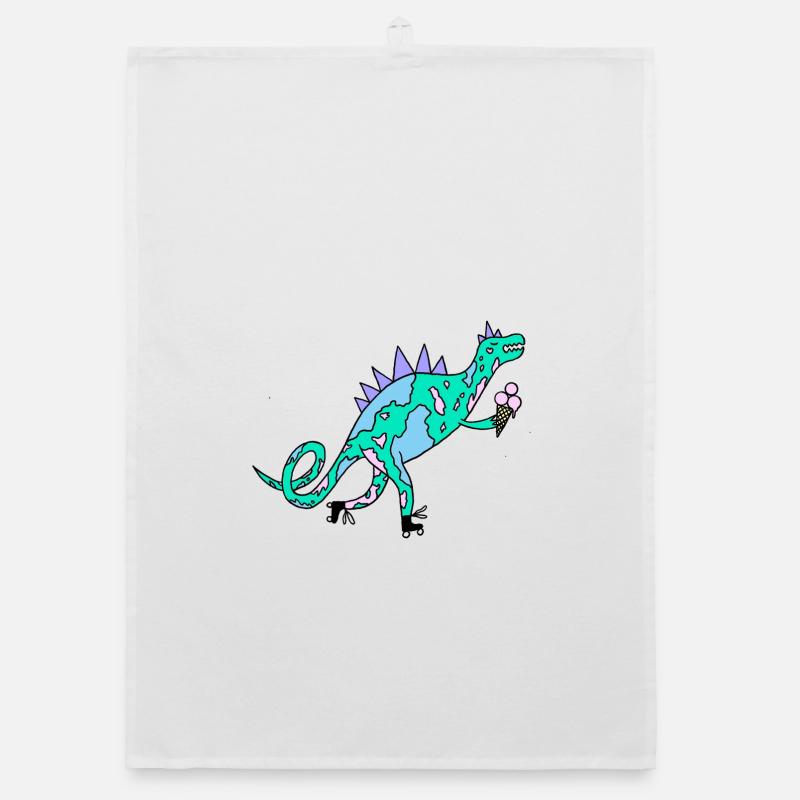 Rollerskates_Dino Organic Geschirrtuch