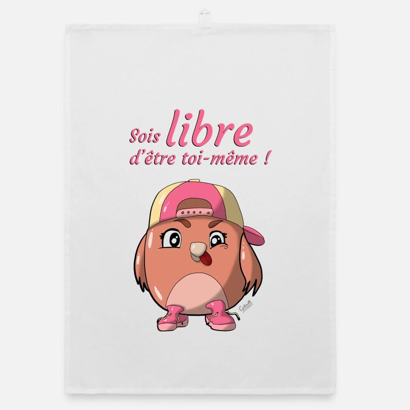 Libre d'être soi même Torchon bio