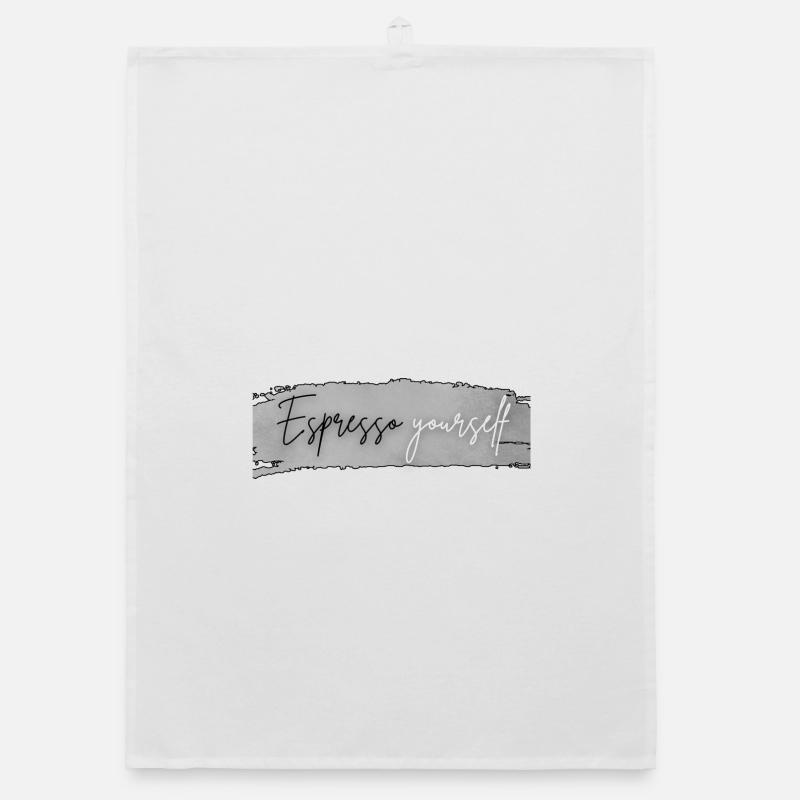 Espresso yourself (express yourself) Organic dish towel