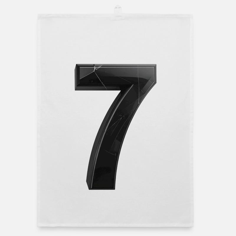 Broken Seven Graphic Organic dish towel