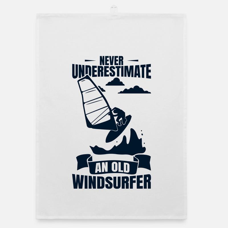 Windsurfender Opa Organic Geschirrtuch