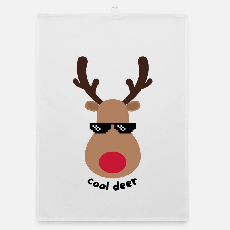 cool deer  Organic Geschirrtuch
