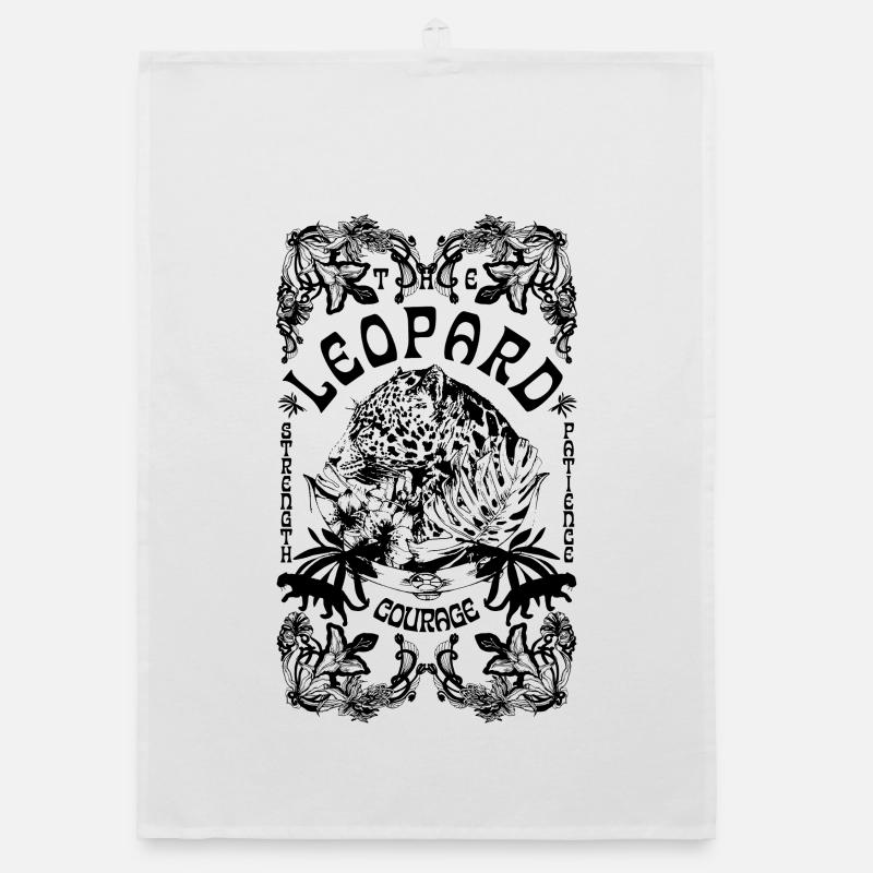 THE LEOPARD Organic dish towel