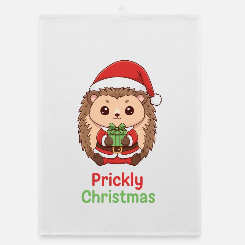 Hérisson de Noël épineux Torchon bio