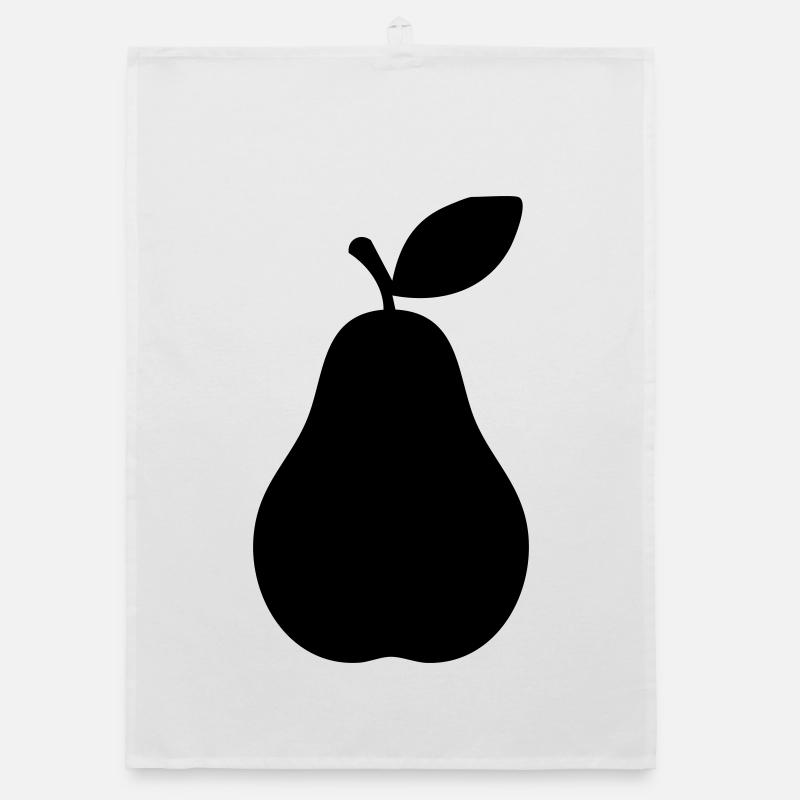 Pear Silhouette – Elegant Fruit Design Organic dish towel