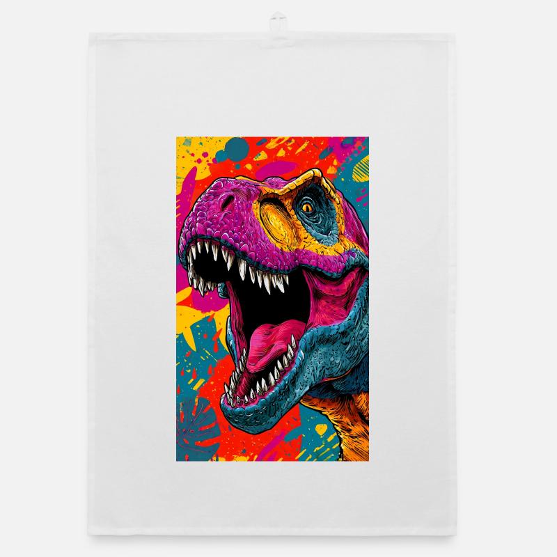 dinosaur Organic dish towel