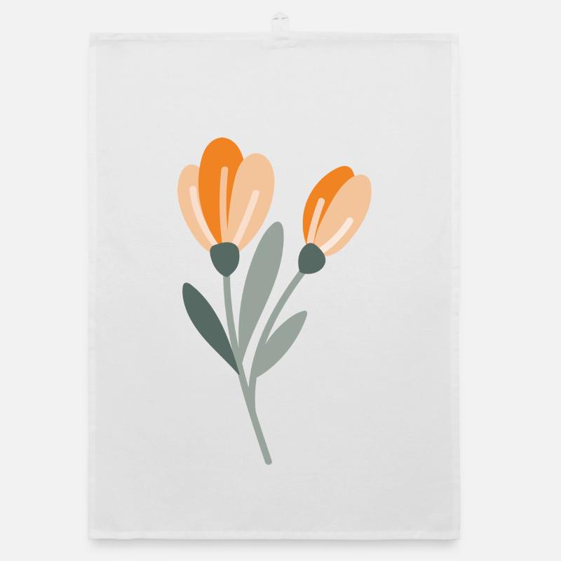 Flower Organic dish towel