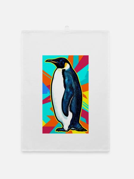 penguin - Organic dish towel - white - Front