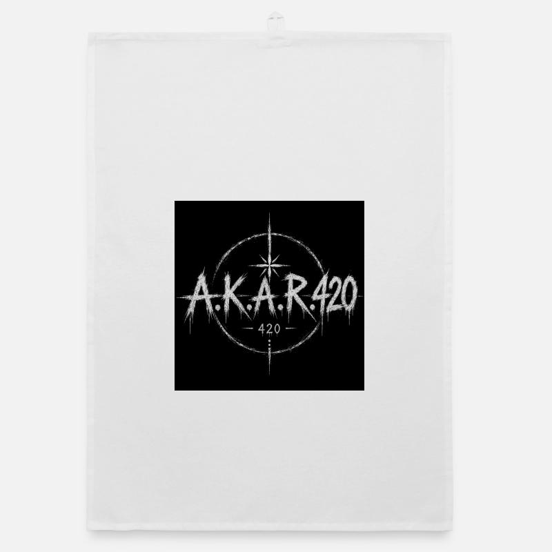 AKAR420 emblème Grunge Torchon bio