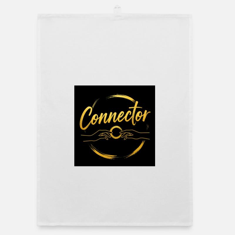 Mains de connexion dorées Torchon bio