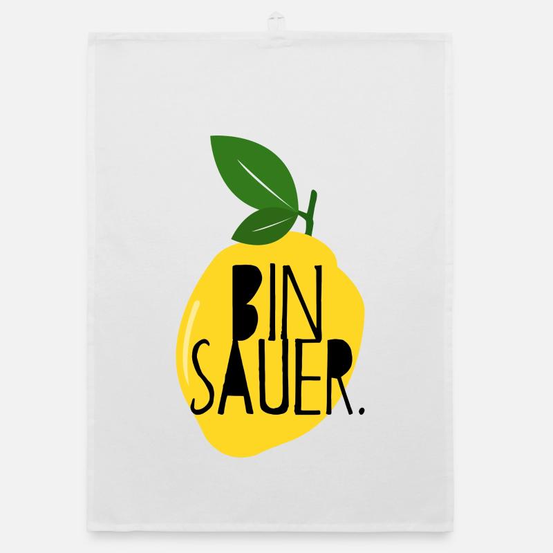 I'm Angry - Lemon - Bad Mood - Statement Organic dish towel