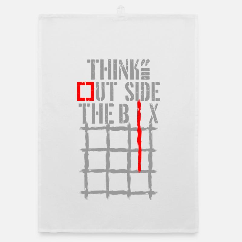 Think Outside the Box TicTacToe Organic dish towel