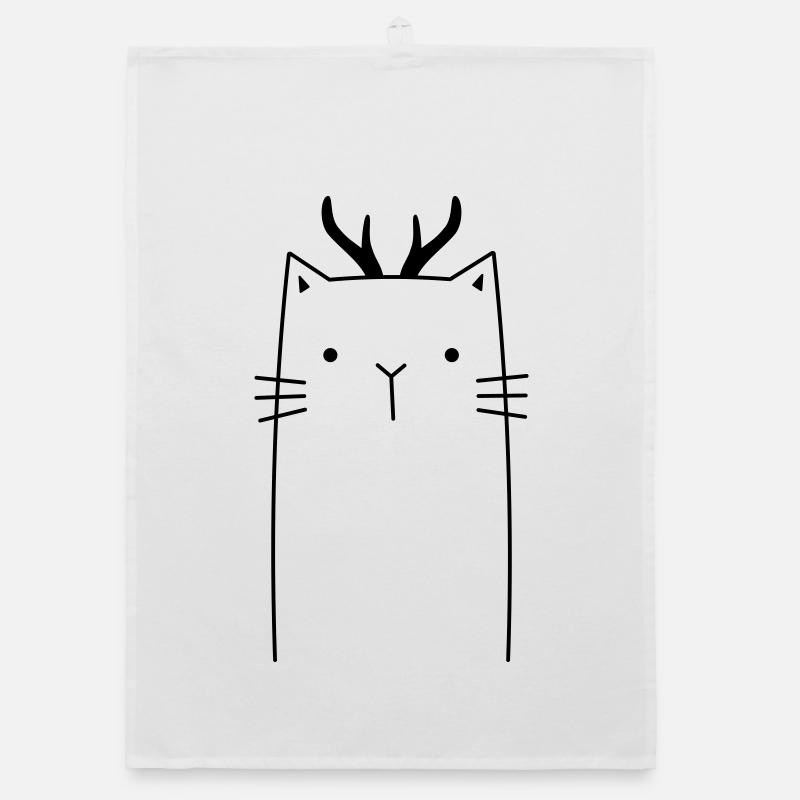 Chat de Noël Torchon bio