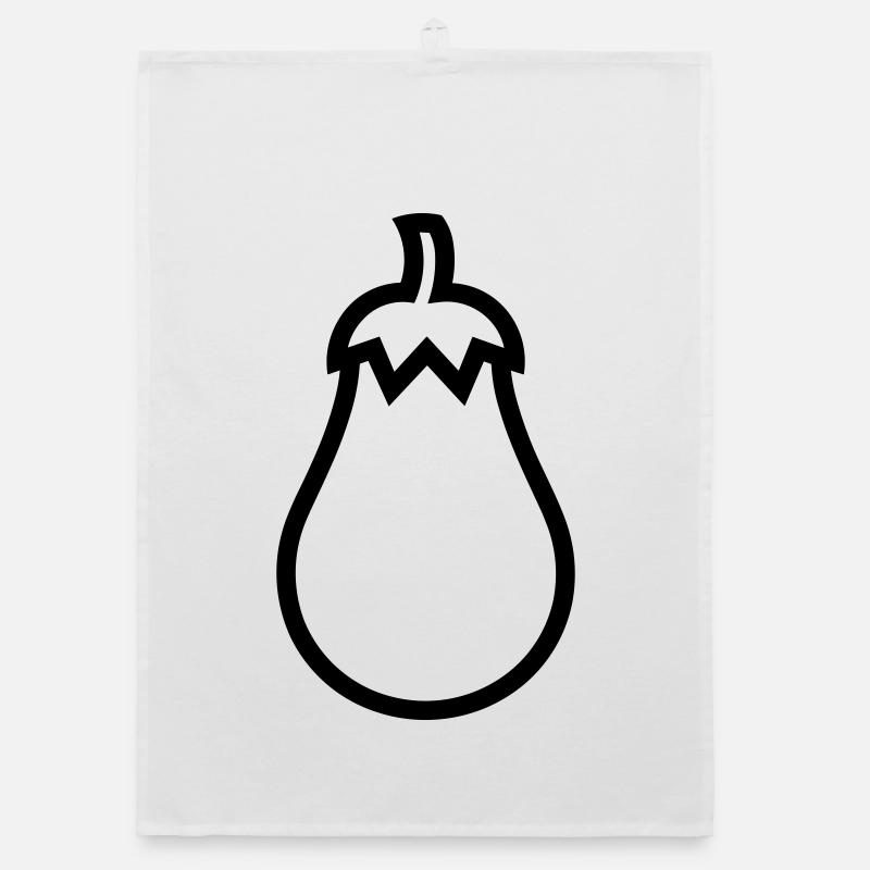 eggplant Organic dish towel