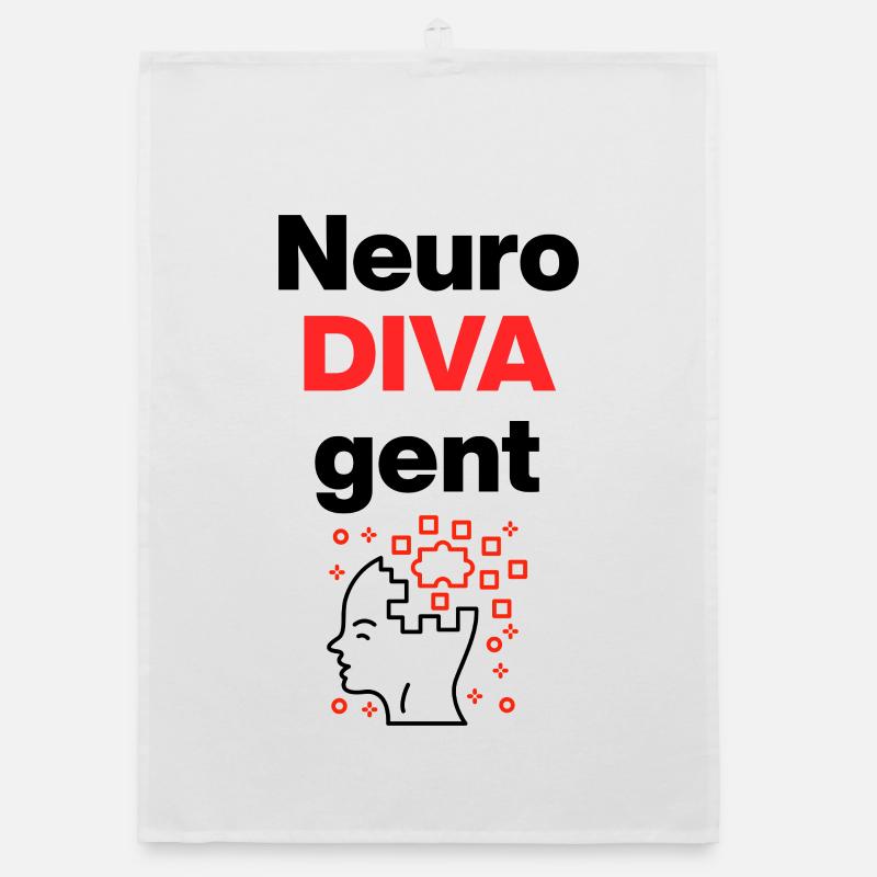 NeuroDIVAgent – Neurodivergent & Proud, ADHD Organic dish towel
