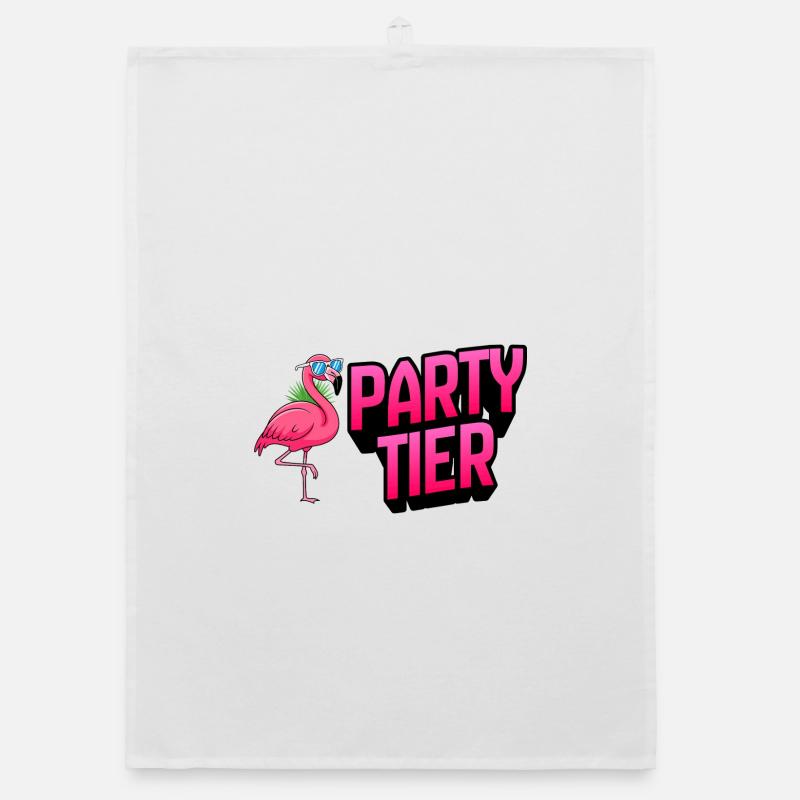 Fête du flamant rose Torchon bio