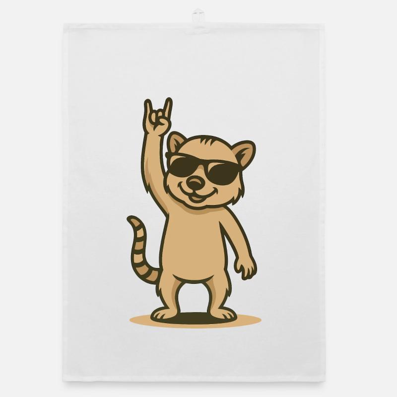 Cool coati rocker bébé Torchon bio