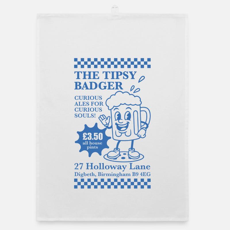 Mascotte The Tipsy Badger Torchon bio