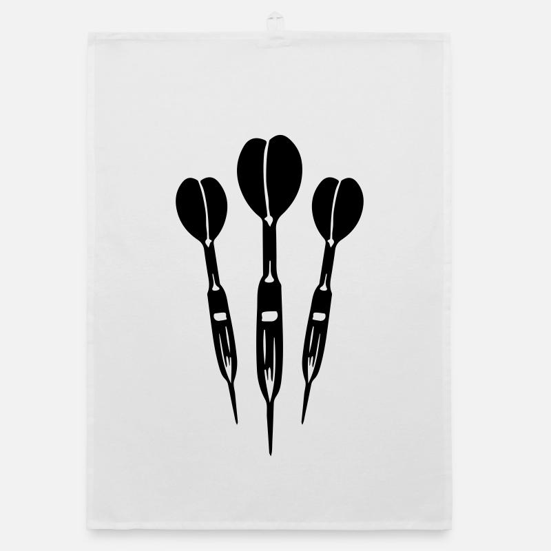 Dartpfeil Symbol Organic Geschirrtuch