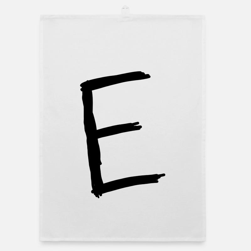 Buchstaben E Organic Geschirrtuch