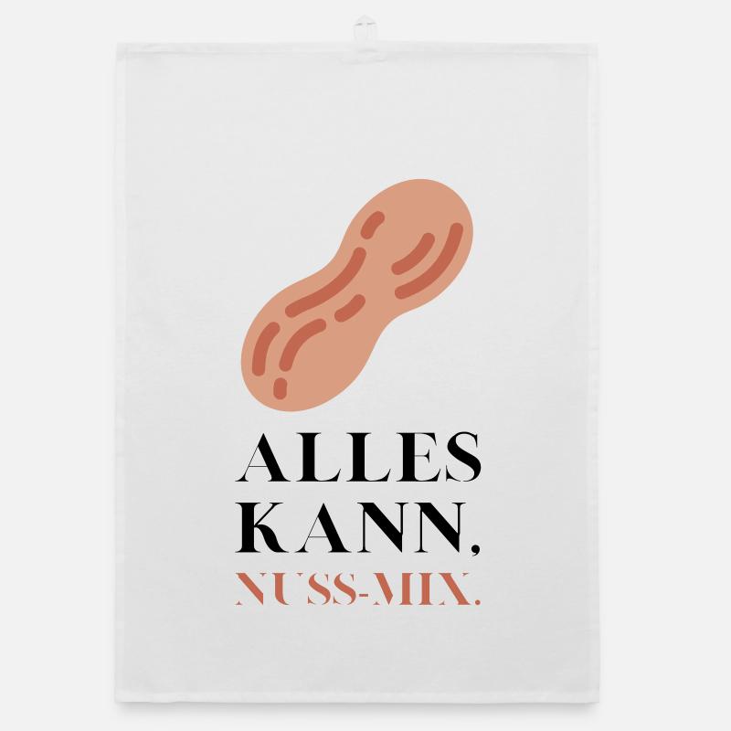 Alles kann Nuss Mix - Organic Geschirrtuch - Weiß