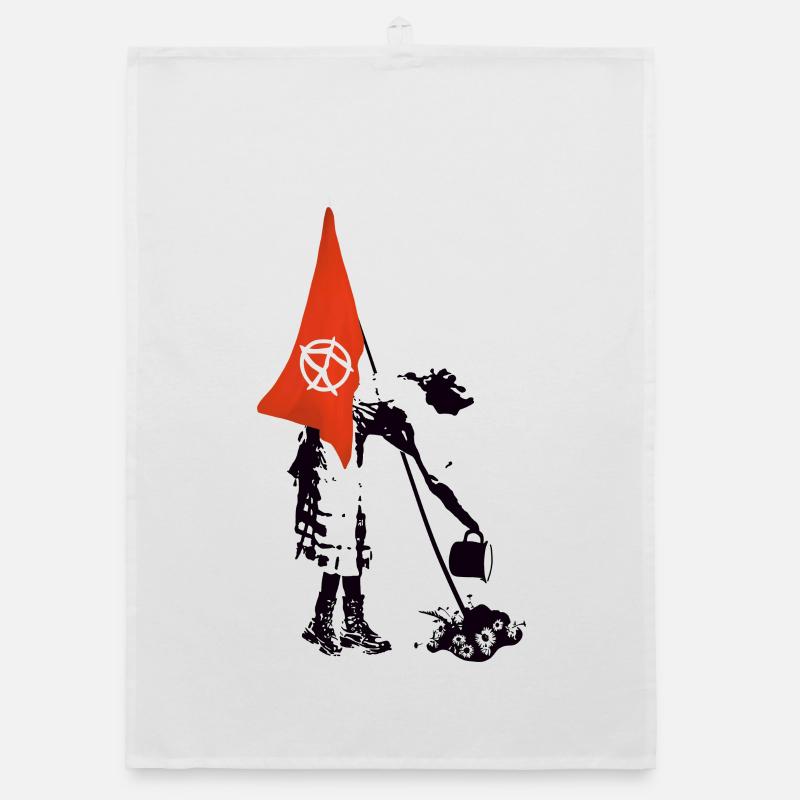 Drapeau Drapeau Anarchie - Rébellion Punk Torchon bio