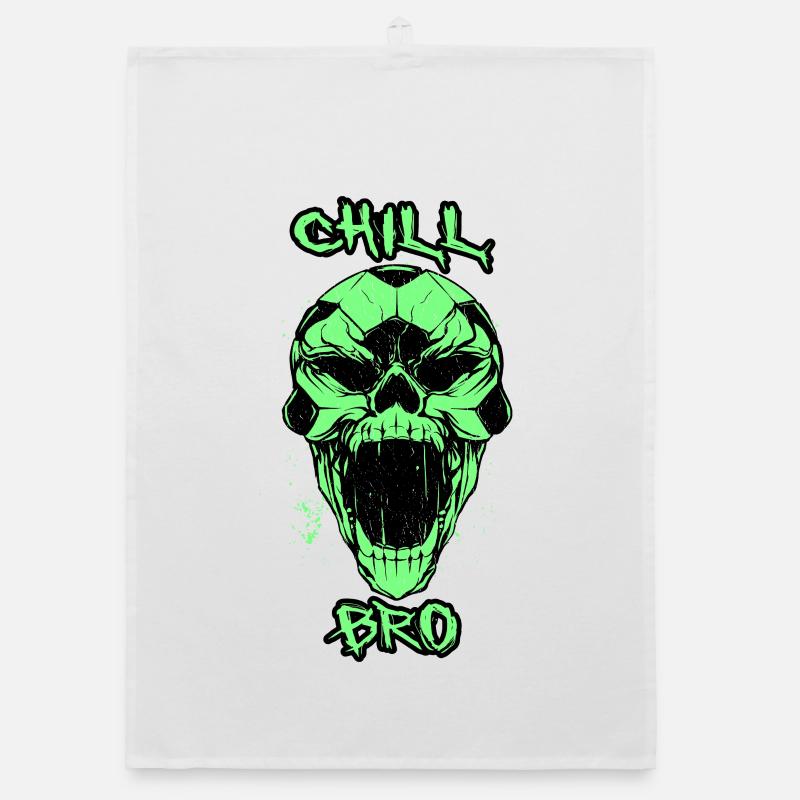 Totenkopf Chill Bro Organic Geschirrtuch