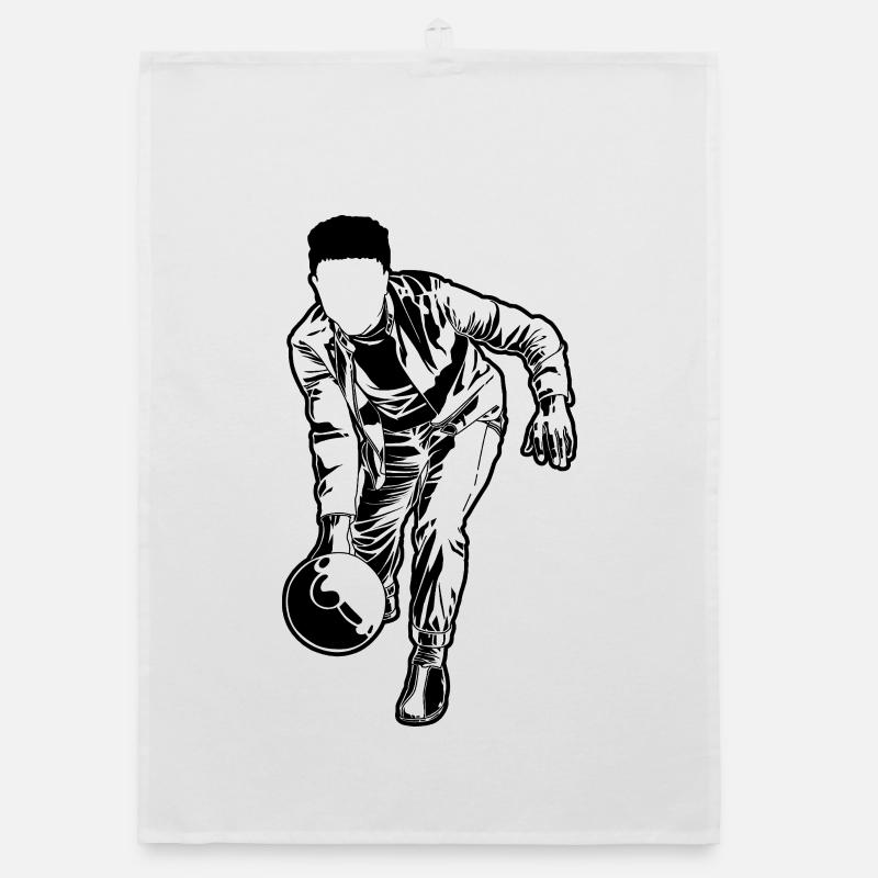 Bowler Sketch Organic dish towel