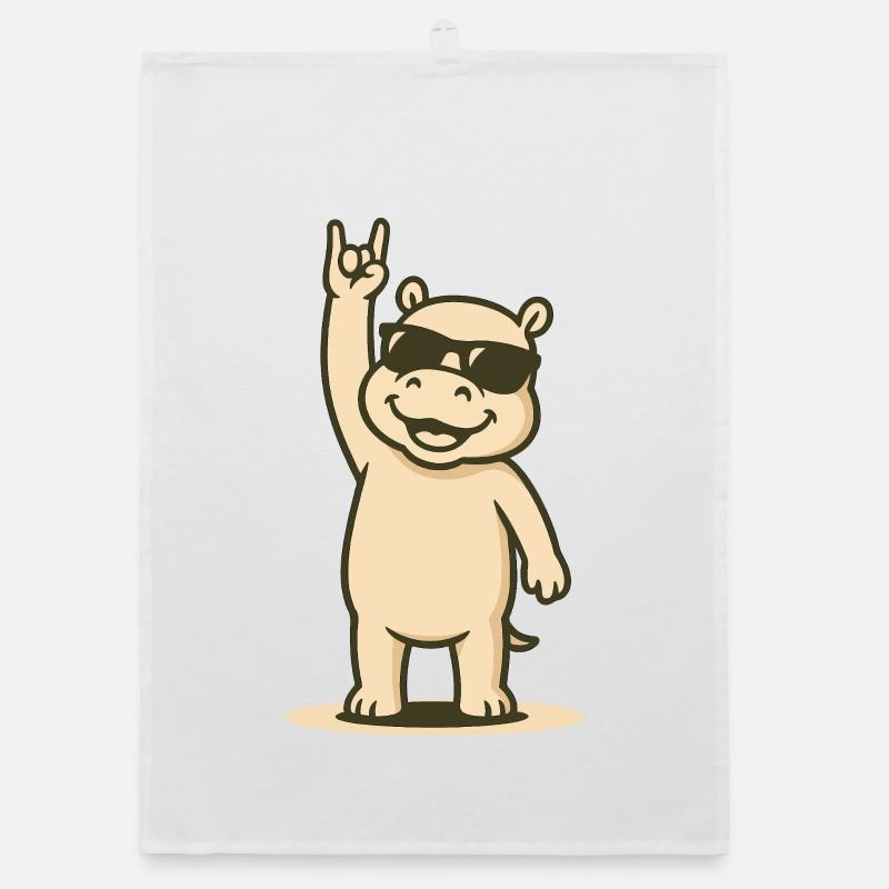 HipHoppo Rocks Organic dish towel